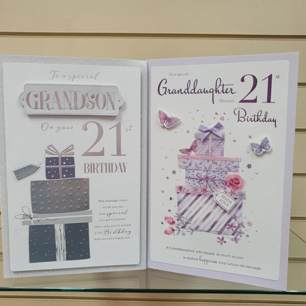 Boxed 21st Milestone Birthday Cards - Image 2