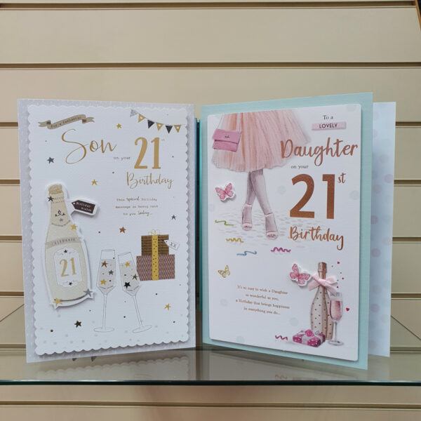 Boxed 21st Milestone Birthday Cards