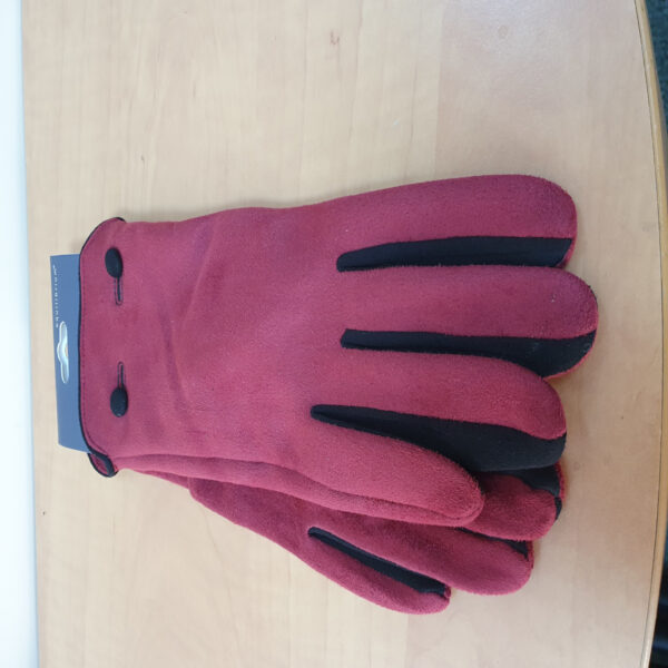 Ladies Soft Suede Effect Gloves - Image 3